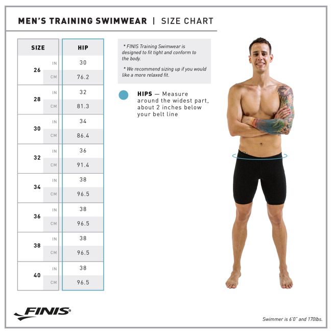 Finis -  Jammer inot pentru barbati Solid jammer - negru