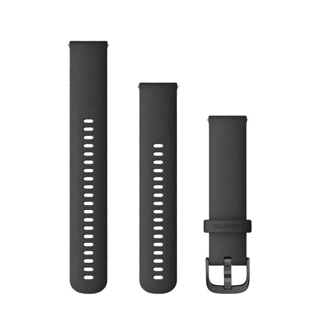 Garmin - Quick Release 20 - Vivoactive 3/ Vivomove / Venu / Forerunner 245 645 curea silicon Quick Release negru-slate