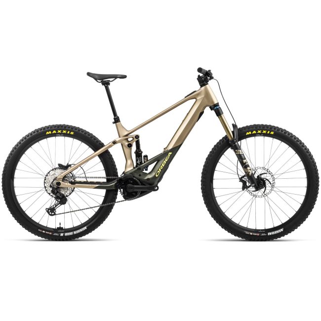 Orbea WILD H10 - bicicleta electrica e-MTB Trail full suspension 29&quot; - maro cu componente custom Fox Kashima