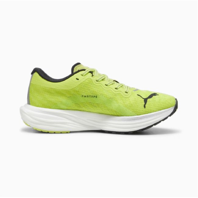 Puma - pantofi alergare pentru barbati Deviate Nitro 2 - verde fluo Lime Pow negru alb