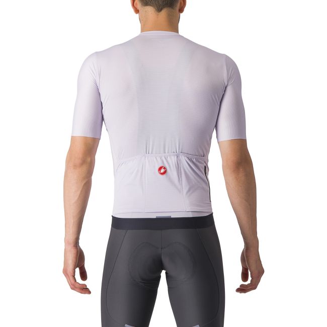 Castelli - tricou ciclism cu maneca scurta pentru barbati Espresso Jersey - mov deshis mist gri inchis