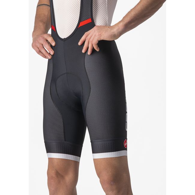 Castelli - pantaloni scurti pentru ciclism cu bretele Competizione Kit bibshorts - negru gri