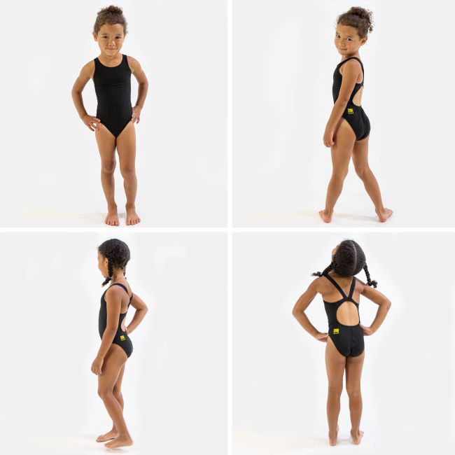 Finis - Costum de baie intreg Fete Bladeback - negru