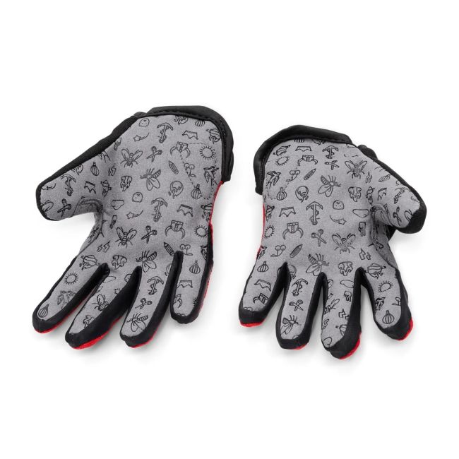 Woom - manusi ciclism copii tens bike gloves - rosu negru gri