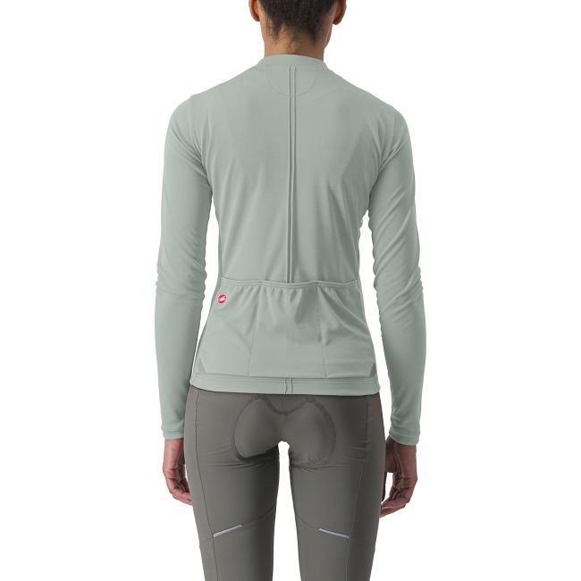 Castelli - bluza ciclism maneca lunga pentru femei Anima 4 LS - verde deschis