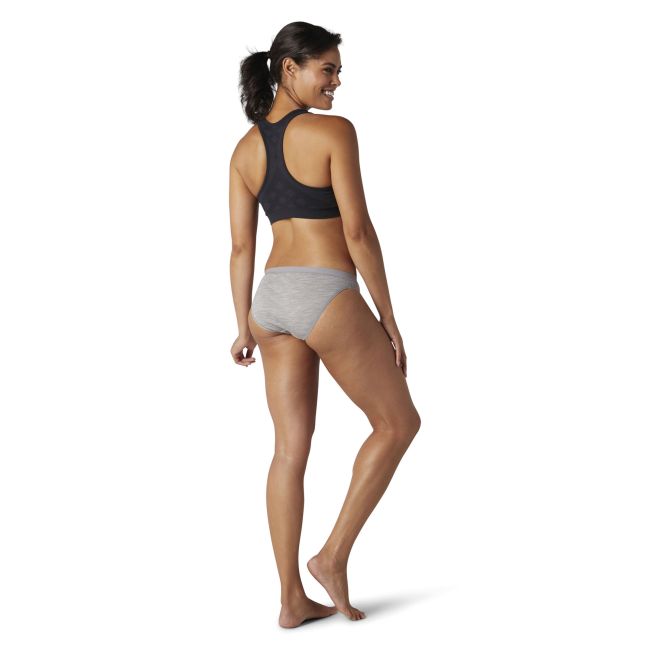 Smartwool - slip femei Merino W Bikini Boxed - gri deschis