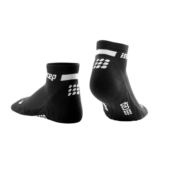 CEP - sosete compresie scurte barbati The Run Socks Low Cut - negru gri deschis