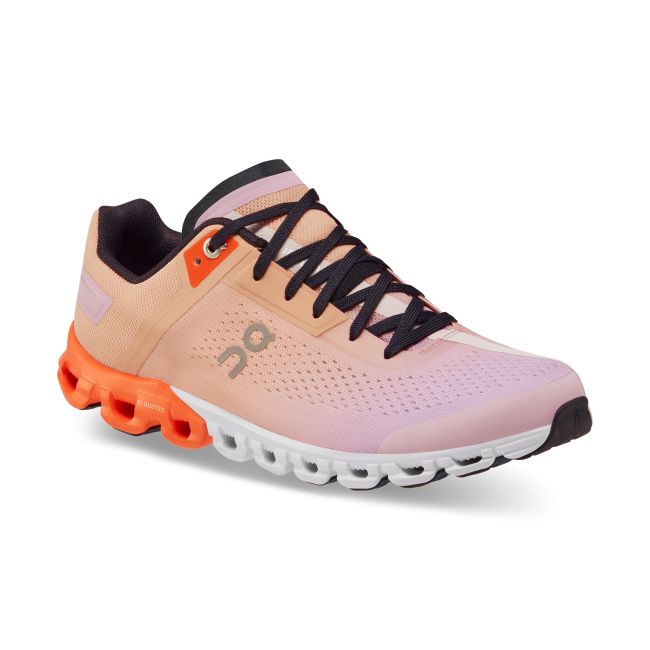 On Cloudflow - pantofi sport pentru femei - portocaliu deschis Rose Fiji portocaliu inchis alb