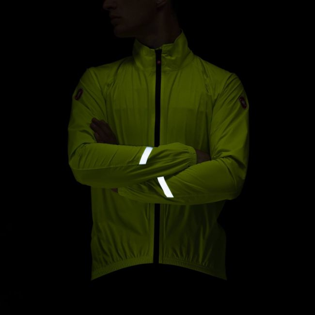 Castelli - Jacheta ciclism waterproof ploaie Emergency 2 Rainjacket - galben fluo