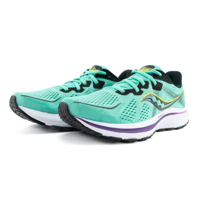 Saucony - pantofi alergare pentru femei Omni 20 - verde deschis menta alb negru