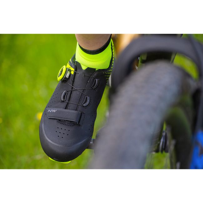 Northwave Origin Plus 2 - pantofi ciclism MTB XC - negru verde padure