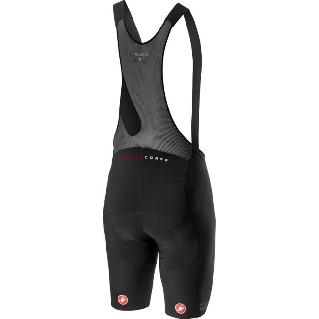 Castelli - Pantaloni ciclism scurti cu bretele  Superleggera bibshort - negru