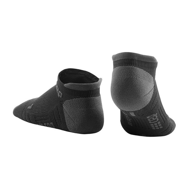 CEP - Sosete de compresie pentru femei model sub glezna 6cm No Show 3.0 - negru gri