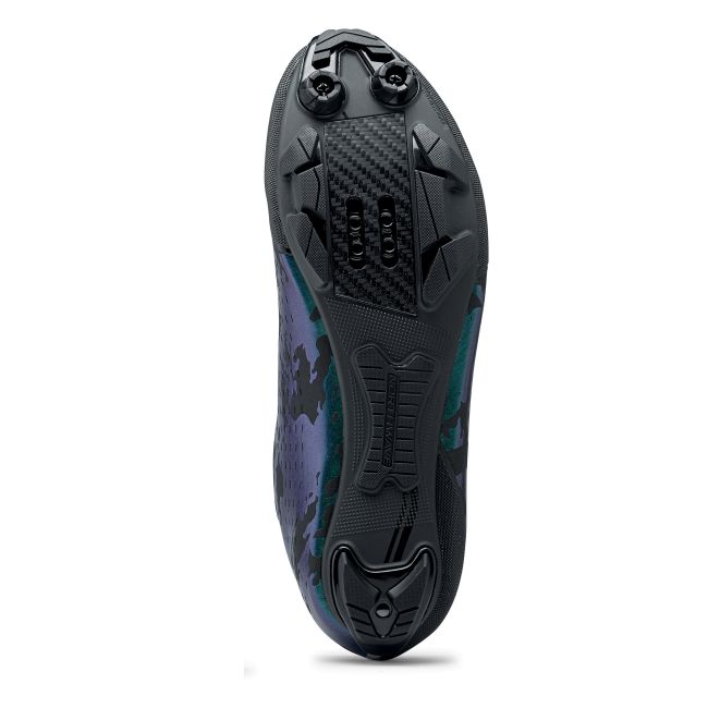 Northwave Rebel 3 - pantofi pentru ciclism MTB XC - albastru verde irizat negru