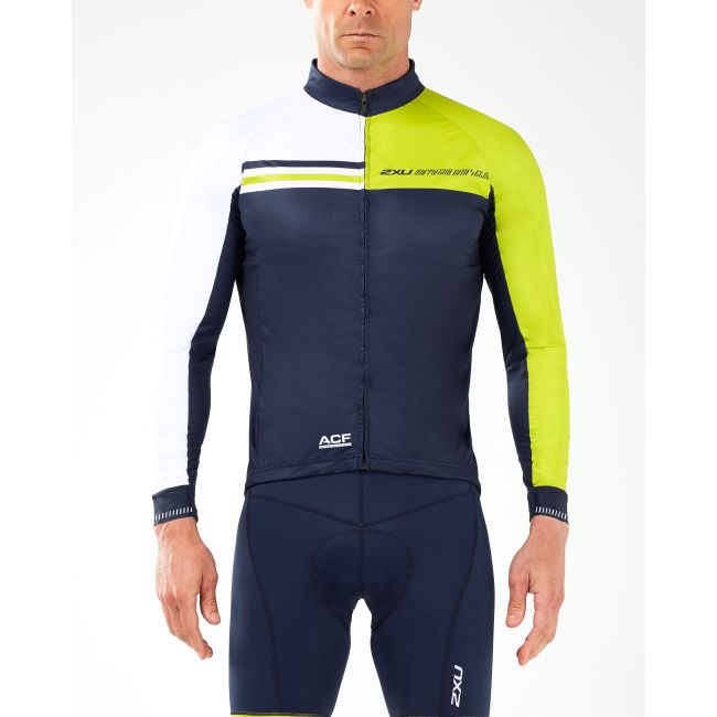 2XU - Aero Winter Cycle Jacket - albastru-galben