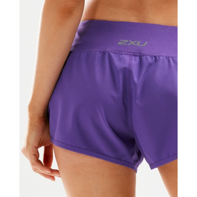 2XU - Pantaloni scurti alergare pentru femei XVENT 3&quot;Free Short - Mov ultraviolet