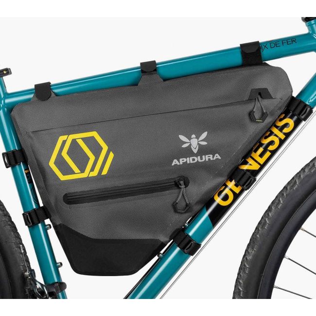 Apidura - geanta cadru bicicleta Expedition Full Frame Pack 6 litri - gri negru galben