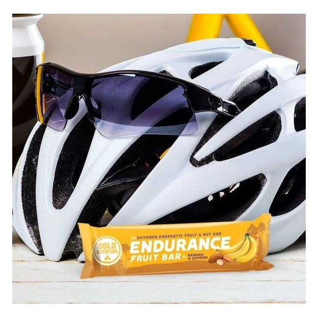 Gold nutrition - baton energizant Endurance fruit bar - aroma Banane si migdale 40g