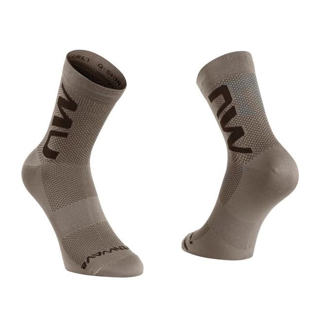 Northwave - sosete ciclism extreme air mid socks - maro galben nisip negru