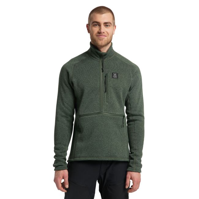 Haglofs - Jacheta subtire fleece barbati Risberg - verde inchis montan