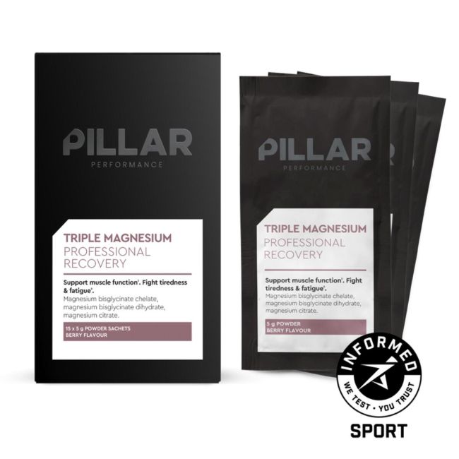 Pillar Performance - Triple magnesium - Fructe de padure - pudra - travel pack - 15x5g