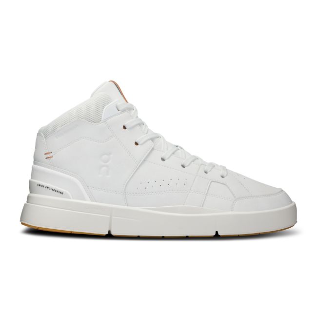 On - pantofi sport - THE ROGER Clubhouse Mid - White | Sandstone