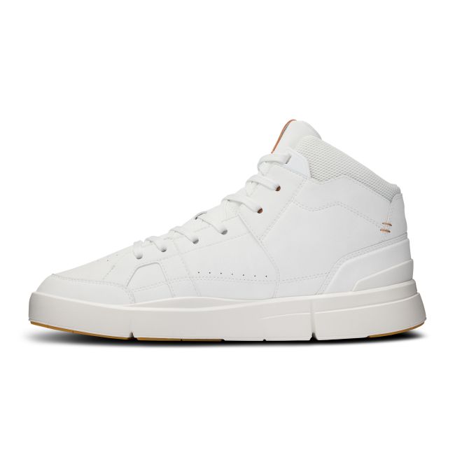 On - pantofi sport - THE ROGER Clubhouse Mid - White | Sandstone