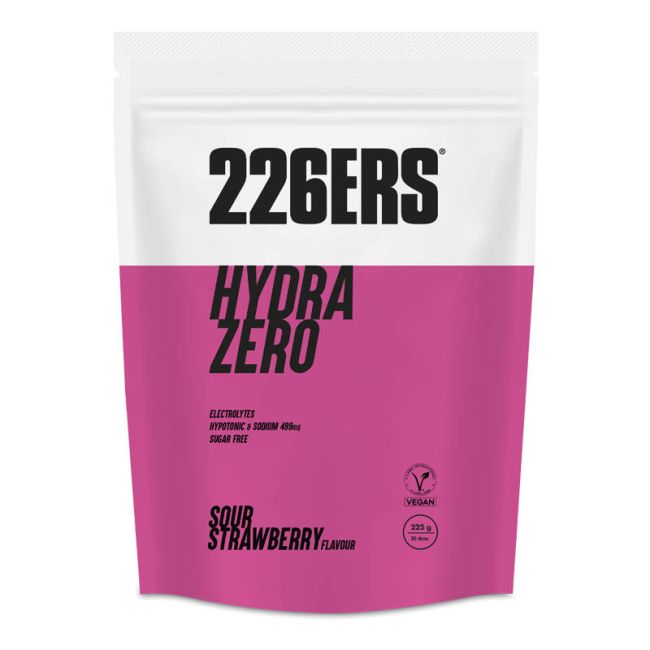 226ers - plic pudra electroliti - hydrazero - strawberry - 225gr