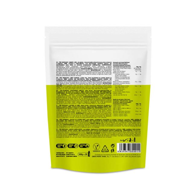 226ers - plic pudra - Pre Workout - lime - 300gr