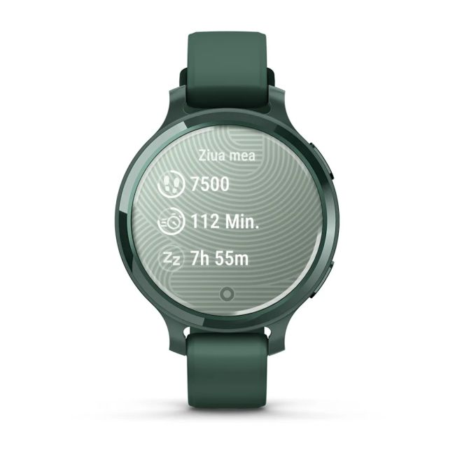 Garmin - Lily 2 Active - verde Jasper Green Bezel - curea de silicon Jaspers Green