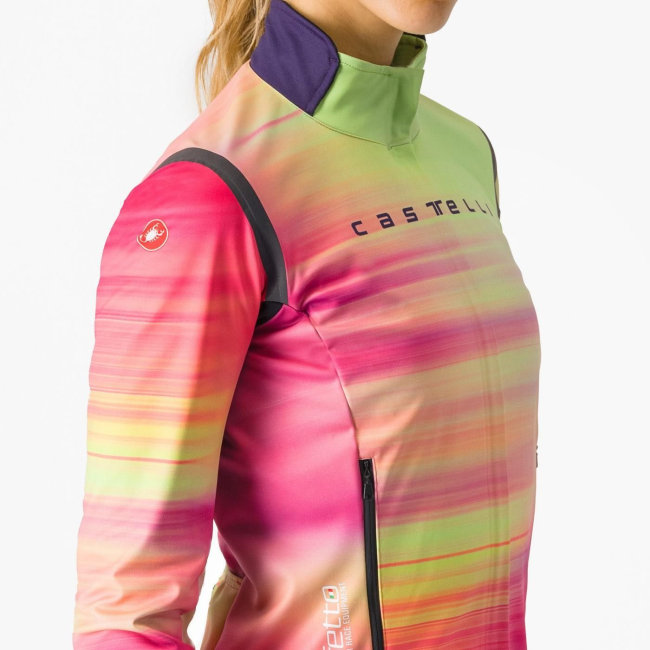 Castelli - jacheta ciclism - Perfetto LTD RoS 2 W 4-14 gr C - roz multicolor