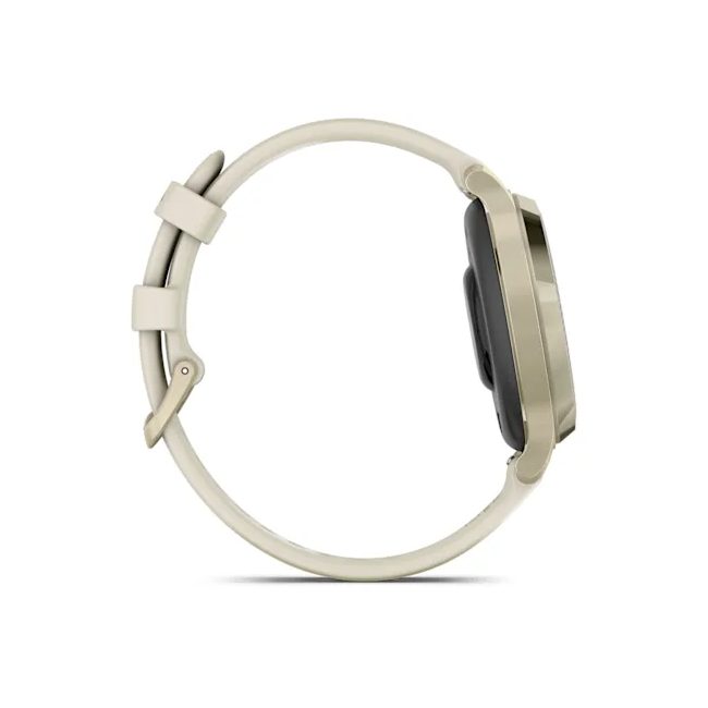 Garmin - Lily 2 - Active - Rama Lunar Gold cu bandă din silicon