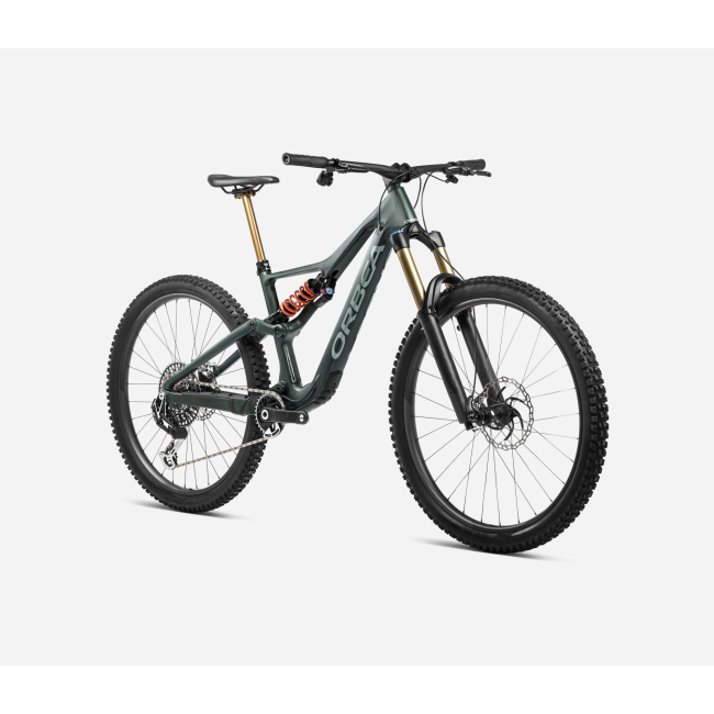 Orbea RALLON M20 2024 - bicicleta Enduro MTB - verde Forest Green Carbon View (Matt-Gloss) - Blue Stone (Gloss)