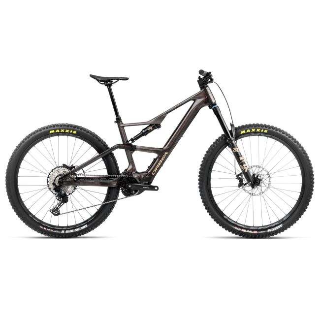 Orbea RISE LT M20 2025 - bicicleta electrica MTB full suspension 29&quot; - Cosmic Carbon View - Golden Sand (Gloss)