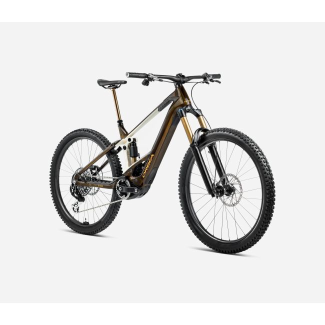 Orbea WILD M-LTD 2025 - bicicleta electrica e-MTB Trail full suspension 29&quot; - Maro crem - Caramel Carbon View (Gloss) - Cream White (Matt)