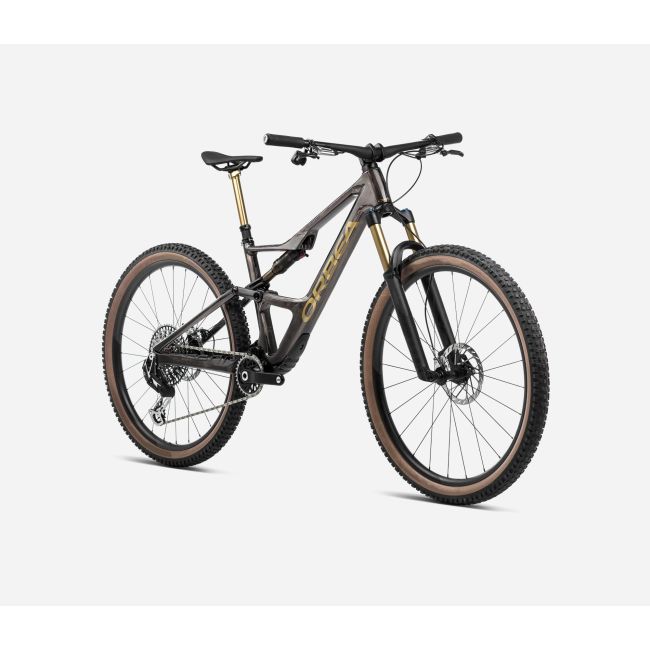 Orbea OCCAM LT M-TEAM 2024 - bicicleta Trail MTB full suspension 29&quot; - Cosmic Carbon View - Metallic Olive Green (Gloss)