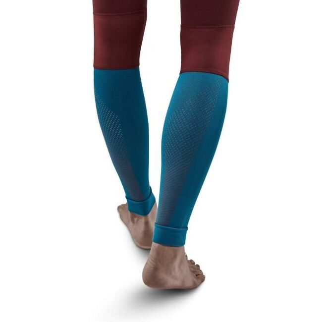 CEP - colanti de alergare - Run compression Tights 3.0 W - Rosu Inchis I Petrol