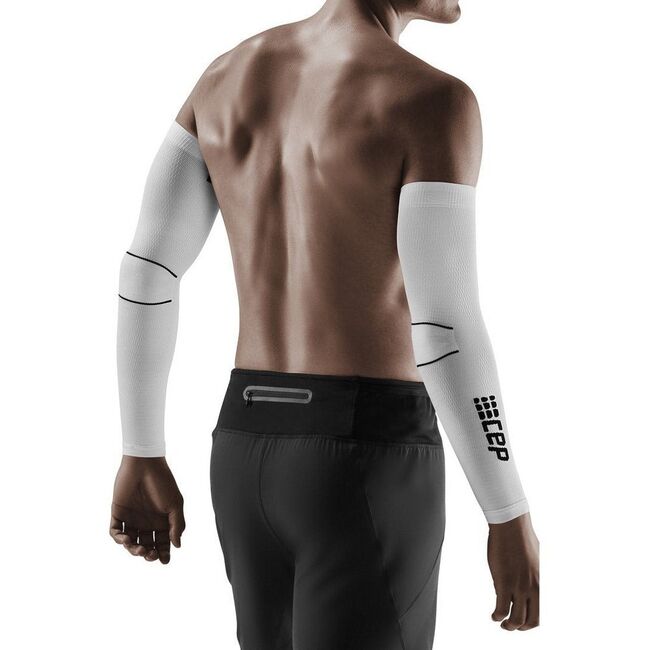 CEP - compresie brate - Compression Arm Sleeves - White I Black