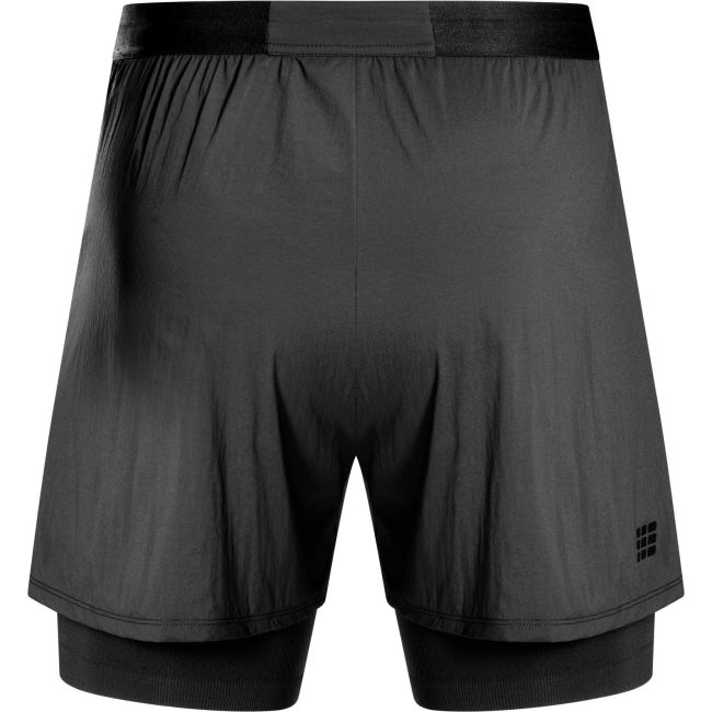 CEP - pantaloni scurti - Ultralight Shorts 2 in 1 - Negru