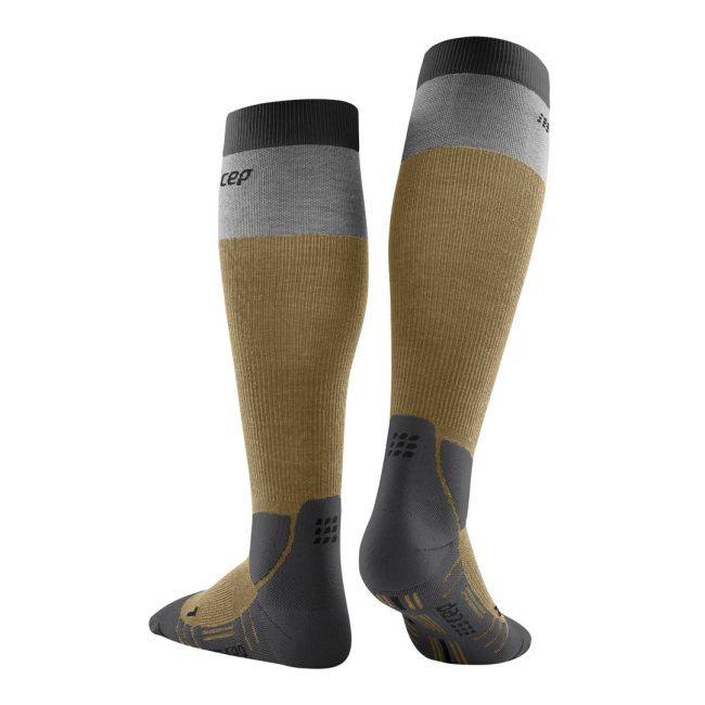 CEP - sosete compresie inalte - Hiking Light merino Socks W - Sand I Grey