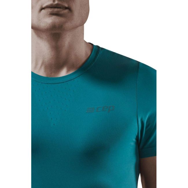 CEP - tricou pentru alergare cu maneca scurta - Run UltraLight Shirt - Petrol