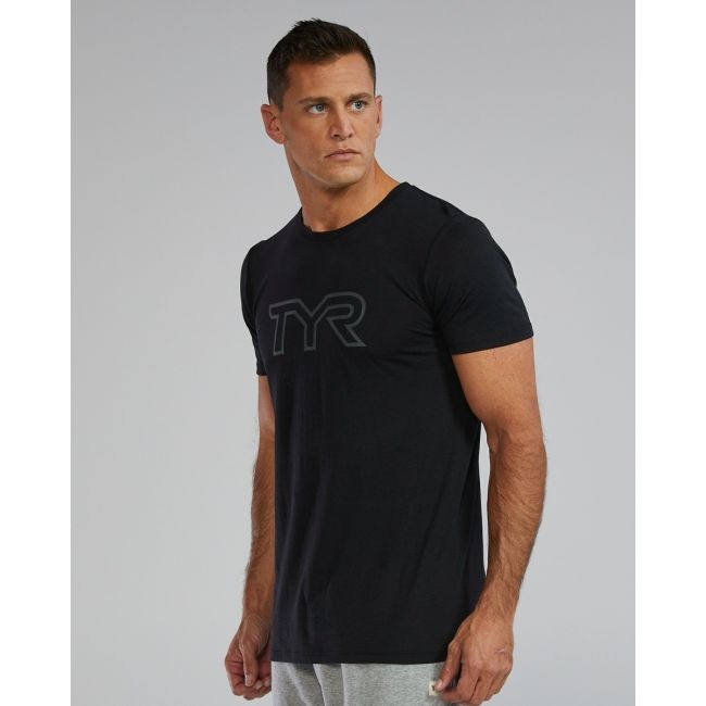 TYR - Tricou - Logo masculin - negru