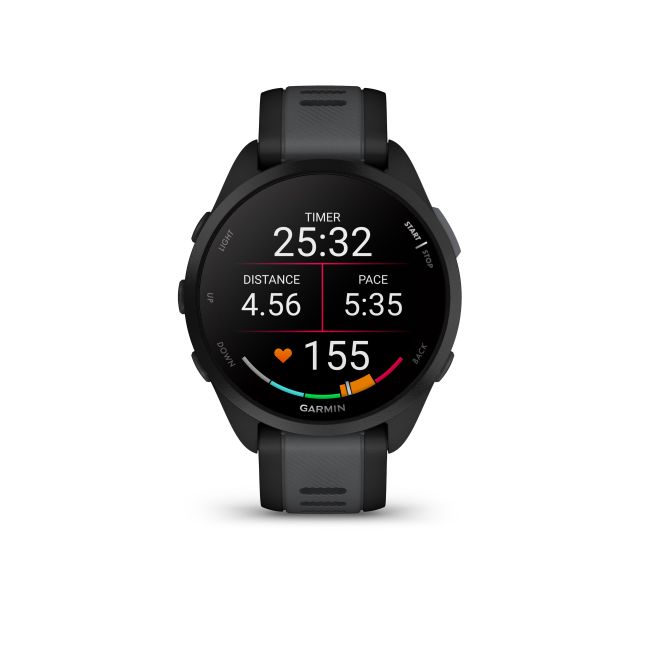 Garmin - Forerunner 165 Music ceas multisport cu GPS AMOLED - negru - gri Slate Grey