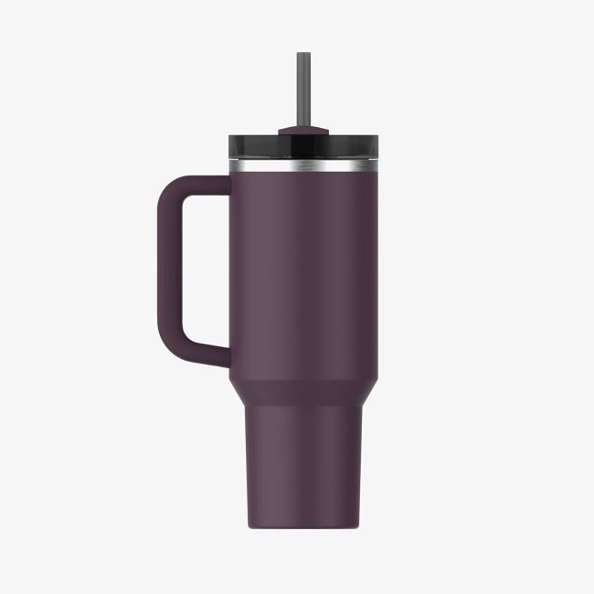 Stanley - termos tip sticla cu pai - Quencher H2.0 Tumbler - Plum - 1.18L