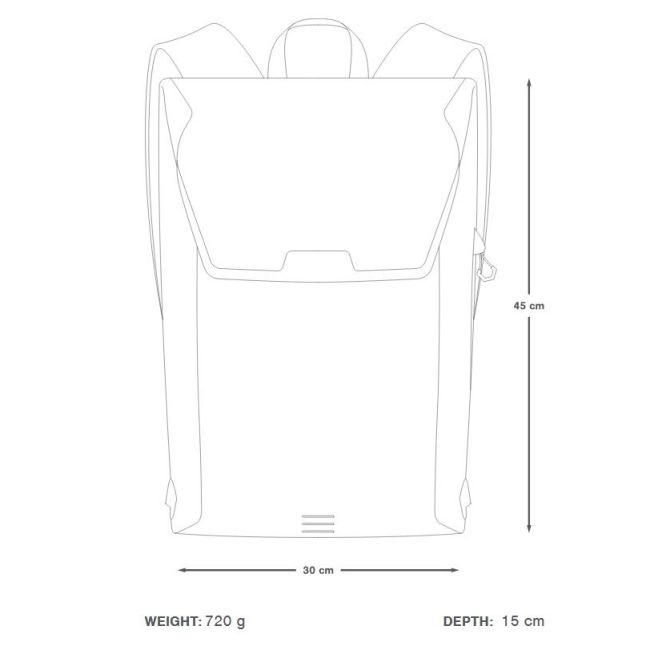 Apidura - rucsac sport urban City Backpack, capacitate 17 litri - gri inchis