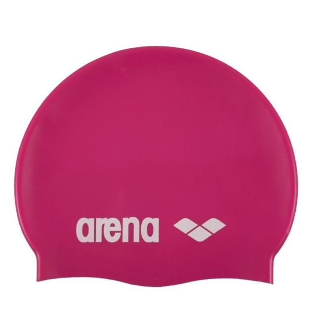 Arena - casca inot silicon - Classic - Fucsia| Alb