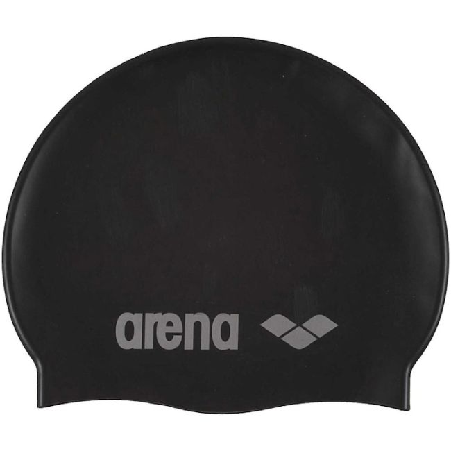 Arena - casca inot silicon - copii - Classic - Negru | Argintiu