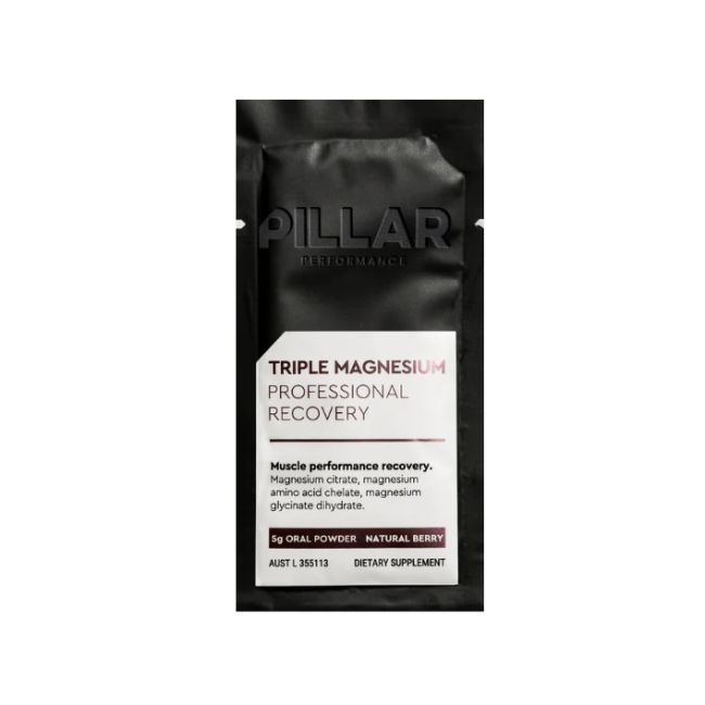 Pillar Performance - supliment magneziu Triple magnesium powder (New formula) - aroma fructe de padure - plic 5g