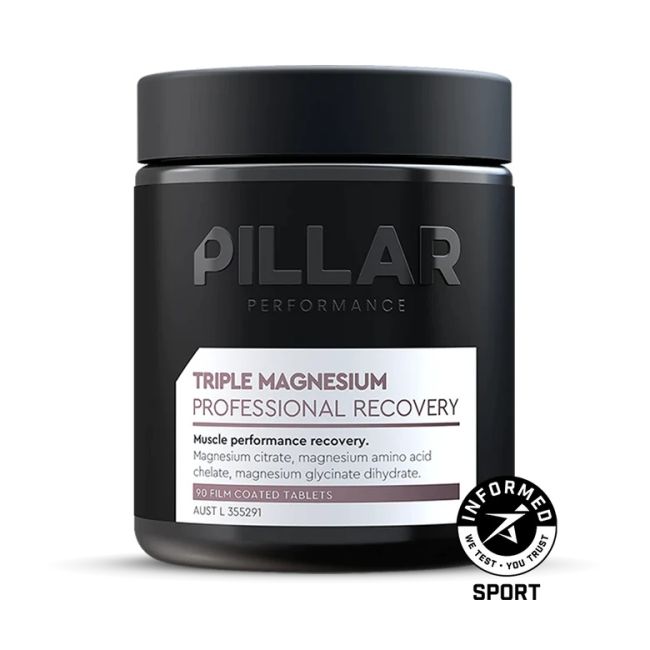 Pillar Performance - supliment magneziu Triple magnesium professional recovery (New formula)  - 90 pastile