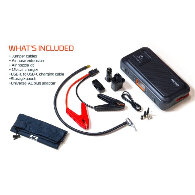 Nebo - Acumulator extern pornire cu functie de redresor auto, Ultimate Jump Starter, capacitate 15 Ah